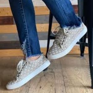 Corkys Puzzle Sneakers Polka Dot Size 9